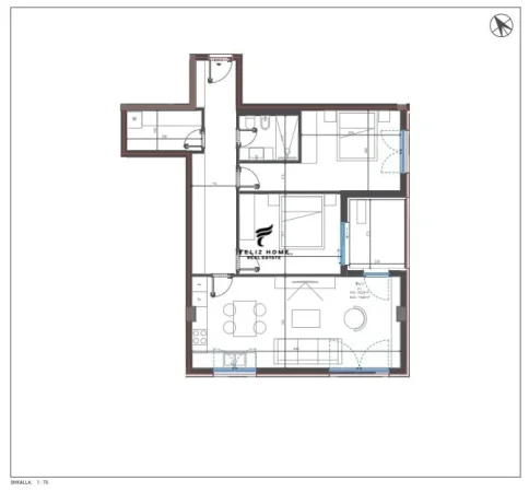 Vlore, shitet apartament 2+1 Kati 1, 118 m² 333.000 € (DHERMI)