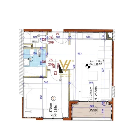 Tirane, shitet apartament 1+1+Ballkon Kati 4, 72 m² 126.000 € (BULEVARDI I RI)