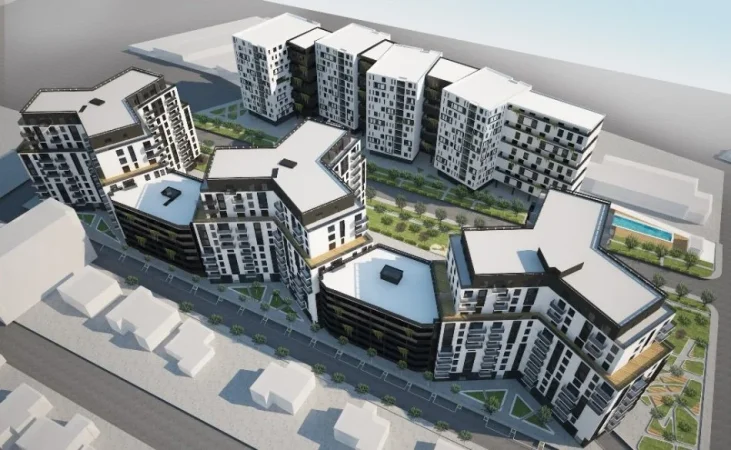 Tirane, shitet apartament 1+1 Kati 9, 79 m² 125.000 € (Rezidenca Turdiu , Fusha e Aviacionit)