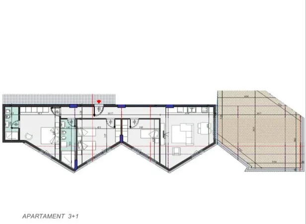 Tirane, shes apartament 3+1 Kati 9, 213 m² 299.000 € (dritan hoxha)