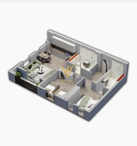 Tirane, shitet apartament 2+1+Ballkon Kati 1, 98 m² 96.726 € (KASHAR)