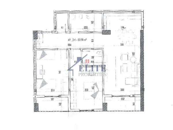 Tirane, shitet apartament 1+1+Ballkon Kati 4, 77 m² 66.807 € (Paskuqan)