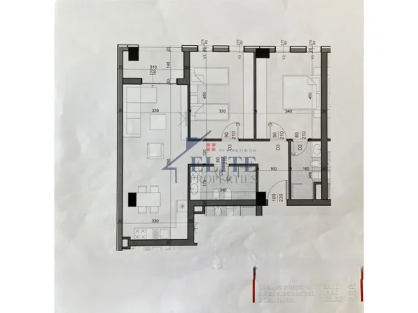 Tirane, shitet apartament 2+1+Ballkon Kati 3, 107 m² 160.200 € (Don Bosko)