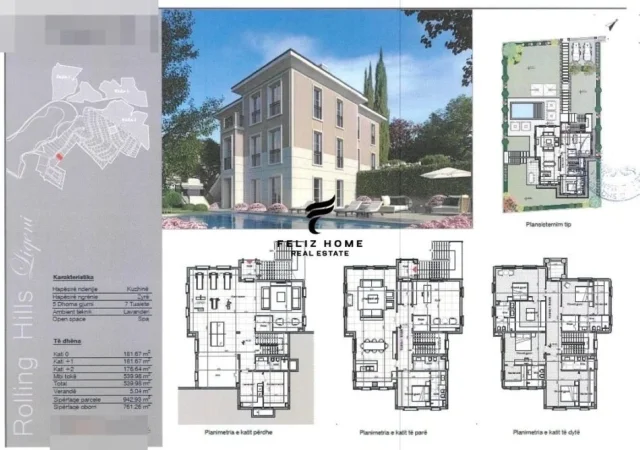 Tirane, shitet apartament 4+1 Kati 2, 943 m² 493.000 € (LIQENI I FARKES)