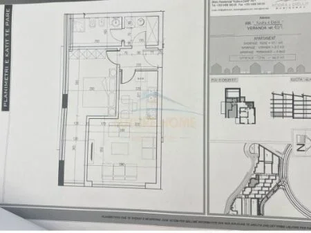 Tirane, shitet apartament 1+1 Kati 0, 57 m² 114.867 € (Kodra e Diellit 1, Tirane AREA45421)