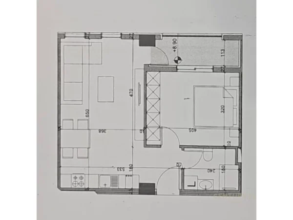 Tirane, shitet apartament 1+1 Kati 2, 145.000 m² 145.000 € (bulevardi i ri)