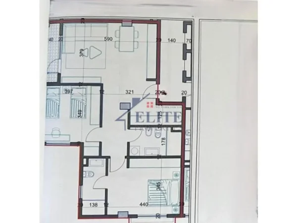 Tirane, shitet apartament 2+1+Ballkon Kati 3, 107 m² 80.198 € (Kamez)