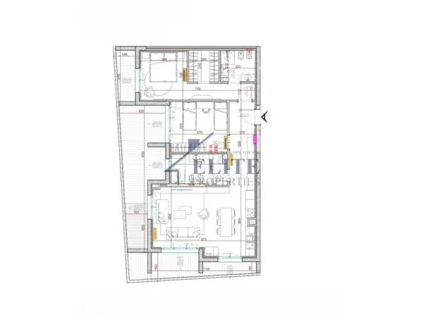 Tirane, shitet apartament 2+1+Ballkon Kati 3, 124 m² 280.000 € (Park Avenue)