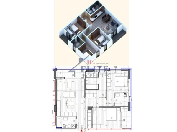 Tirane, shitet apartament 3+1+Ballkon Kati 6, 125 m² 230.000 € (Don Bosko)