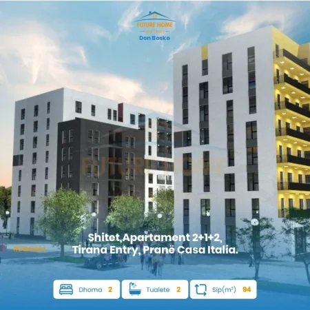 Tirane, shitet 2+1 Kati 5, 94 m² 103.500 € (Dogana)