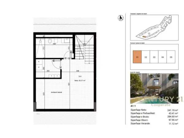 Shqiperi, shes Vile 3 Katshe Kati 0, 284 m² (PARK HOUSES, Mjull Bathore)
