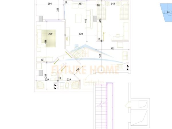 Tirane, shitet apartament 2+1 Kati 7, 103 m² 126.000 € (Unaza e Re)