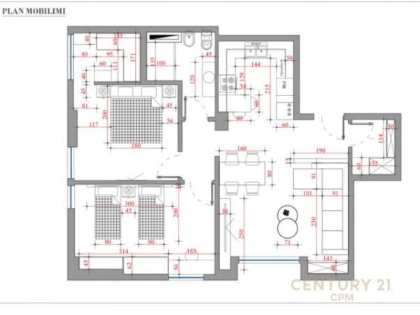 SHESIM APARTAMENT LUKSOZ NE DON BOSKO, 103 m² 180.000 Euro