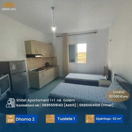 Golem, shes apartament Kati 0, 52 m² 52.000 Euro (Golem)