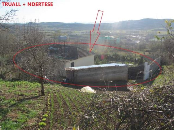 shitet Toke Are + Truall dhe Ndertese  3,500 m2, 250 m2 Truall, 45 m2 ; 2,736,000 Lekë  Borizan, Kruje