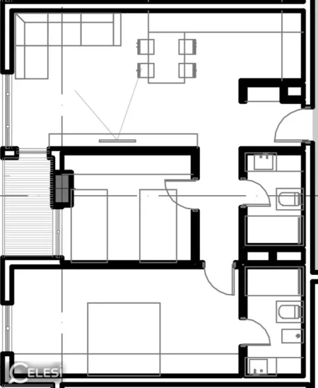Tirane, jepet me qera apartament Kati 5, 104 m² 145.000 € (FUSHA E AVIACIONIT)