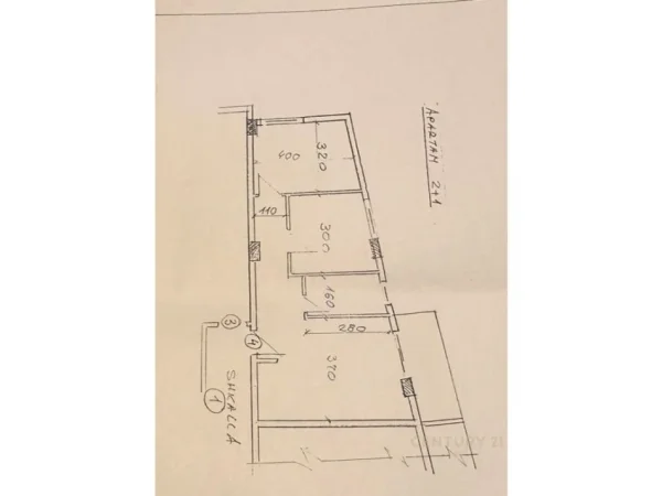 Tirane, shitet apartament 2+1 Kati 2, 78 m² 93.000 € 