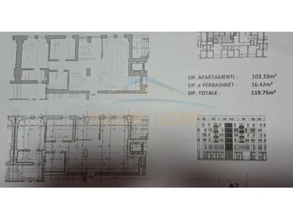 Tirane, shitet apartament 2+1+Ballkon Kati 4, 120 m² 162.000 € (Bulevardi i Ri)