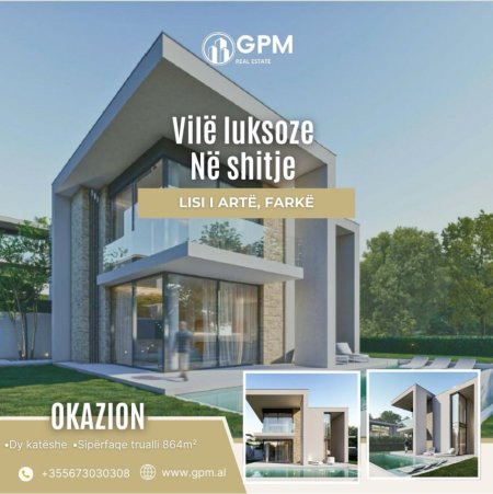 Tirane, shitet Vile 2-kateshe  , 864m² (Farke)
