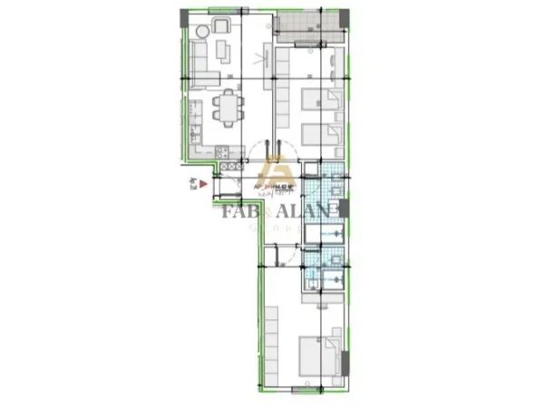 Tirane, shitet apartament 2+1+2 Kati 5, 111 m² 107.330 € (Paskuqan)