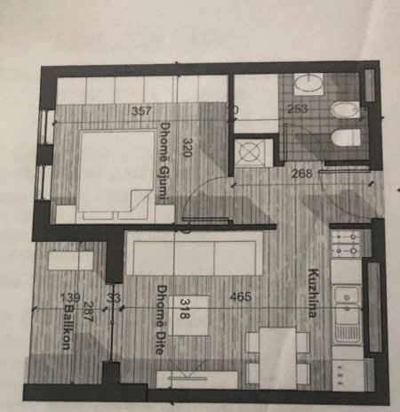 Tirane, shitet apartament 1+1+Ballkon Kati 6, 53 m² (Univers City)