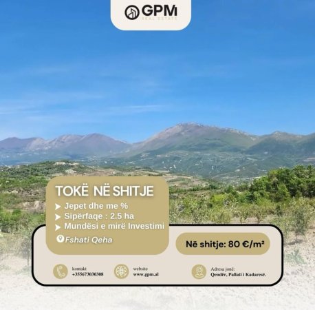Tirane, shitet toke , (Qeha) 2.5 ha
