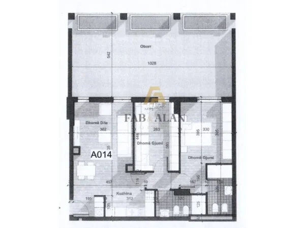 Tirane, shitet apartament 2+1+2+VERANDE Kati 0, 153 m² 120.100 € (Univers City, QTU)