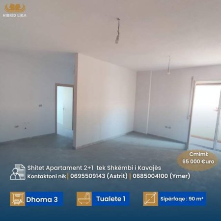 Shkembi Kavajes, shes apartament Kati 4, 90 m² 65.000 Euro (Shkembi i Kavajes)