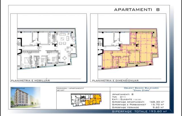 Tirane, shitet Kati 6, 190 m² 475.000 Euro