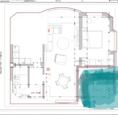 Tirane, shes apartament 2+1+Ballkon Kati 3, 96 m² (Shkolla E Kuqe)