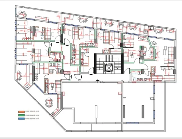 Tirane, shes 7 apartamente 1+1 Kati 3, 398 m² 537.300 € (Rruga e Dibrës)