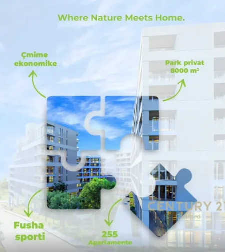 Tirane, shitet 1+1 Kati 2, 66 m² 77.000 € (Shkoze, Tirane)