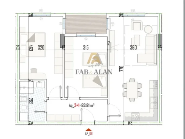 Tirane, shitet apartament 2+1 Kati 1, 98 m² 83.700 € (Kamez)