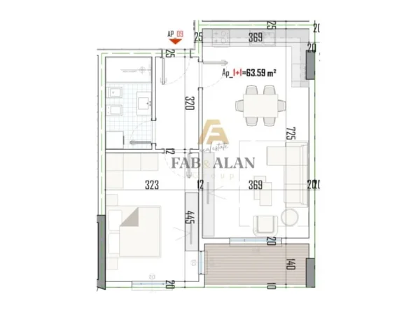 Tirane, shitet apartament 1+1 Kati 1, 75 m² 63.500 € (Kamez)