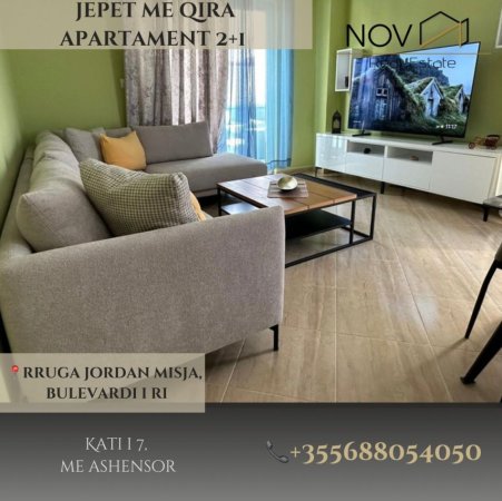 Tirane, jepet me qera 2+1+Ballkon , (Bulevardi i Ri)