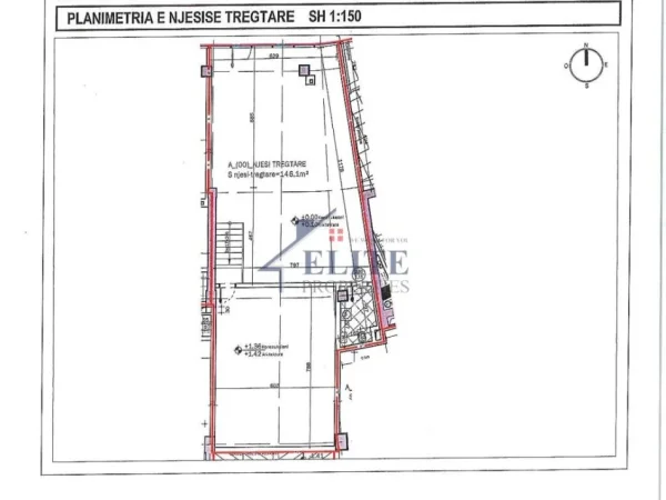 Tirane, jepet me qera dyqan Kati 0, 457 m² 12.000 € (Lake View)