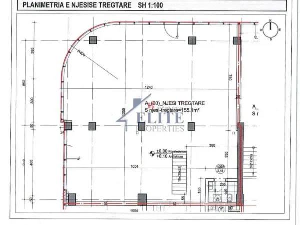Tirane, jepet me qera dyqan Kati 0, 457 m² 12.000 € (Lake View)
