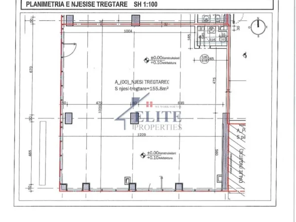 Tirane, jepet me qera dyqan Kati 0, 457 m² 12.000 € (Lake View)