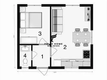 Tirane, shitet apartament 1+1 Kati 1, 75 m² 108.000 € (ISH FUSHA AVIACIONIT)