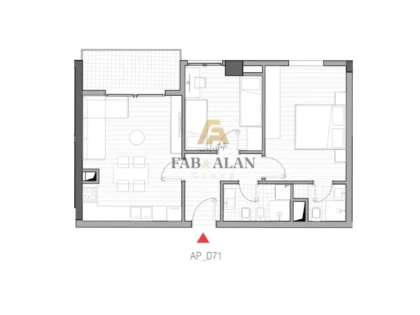 Tirane, shitet apartament 2+1+2 Kati 7, 86 m² 120.700 € (5 maji)