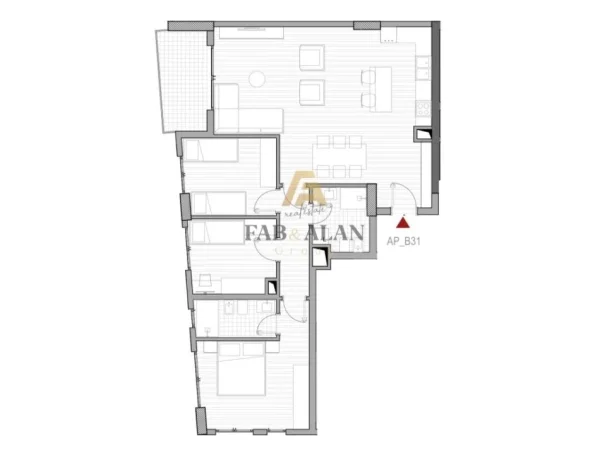 Tirane, shitet apartament 3+1+2 Kati 3, 134 m² 187.300 € (5 Maji)