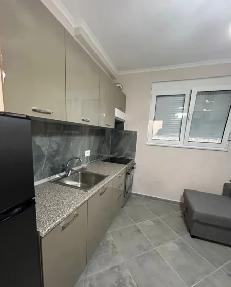 Tirane, jepet me qera apartament 1+1+Ballkon Kati 1, 50 m² 350 € (Fresk rruga Xhon Belushi)