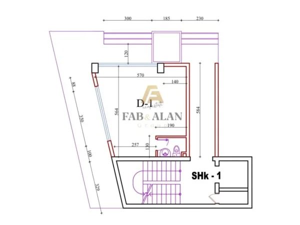 Tirane, shitet dyqan Kati 1, 36 m² 70.000 € (Fratari Astir)