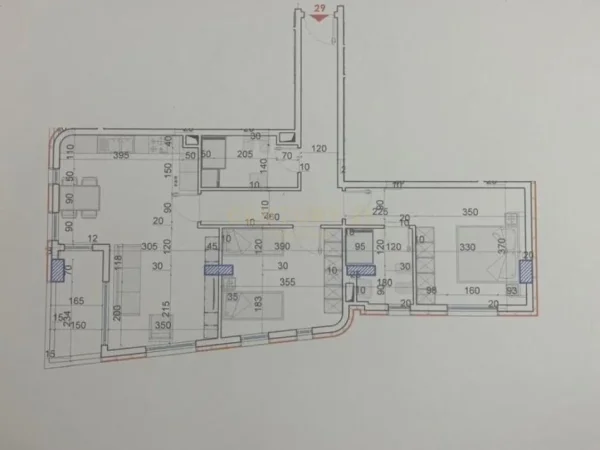 Tirane, shes apartament 2+1+Aneks+Ballkon Kati 6, 113 m² 158.000 € (Oasis Residece)