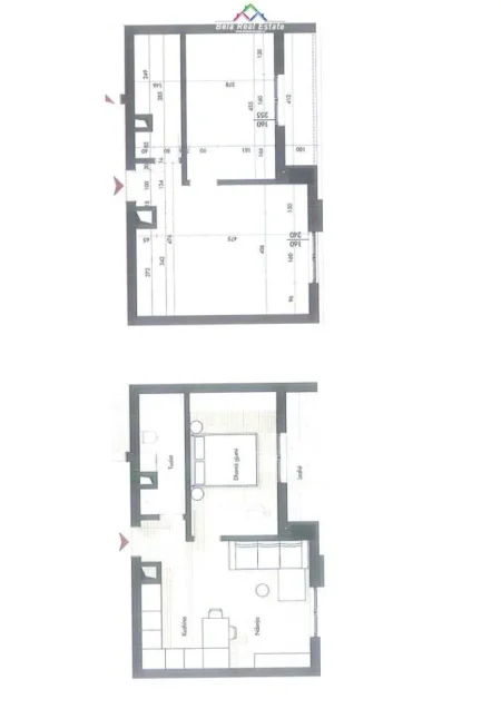 Tirane, shes apartament 2+1 Kati 6, 66 m² 96.000 € (porcelan)
