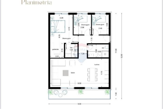 Tirane, shitet apartament 3+1+Ballkon , 117 m² 185.625 € 