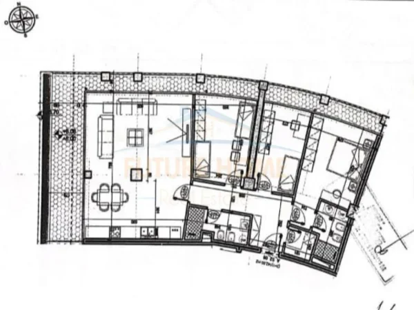 Tirane, shitet apartament 3+1+Ballkon Kati 2, 172 m² 564.000 € (LakeView)
