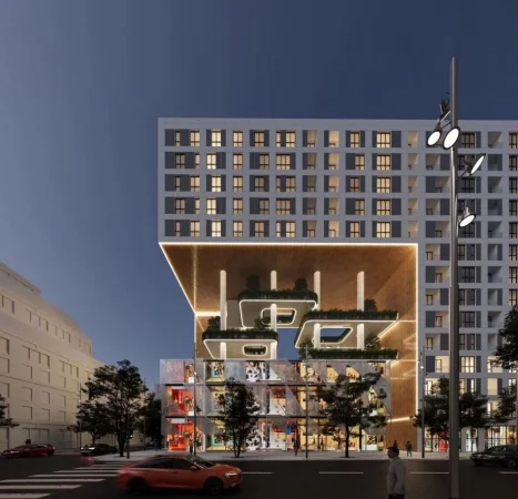 Tirane, shitet apartament 1+1+Ballkon Kati 4, 74 m² 110.400 € (Bulevardi i RI)