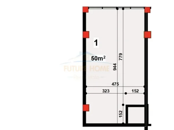 Tirane, jepet me qera ambjent biznesi Kati 0, 50 m² 500 € (Don Bosko)