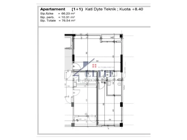 Tirane, shitet apartament 1+1+Ballkon Kati 2, 77 m² 170.000 € (Shkolla e Kuqe)